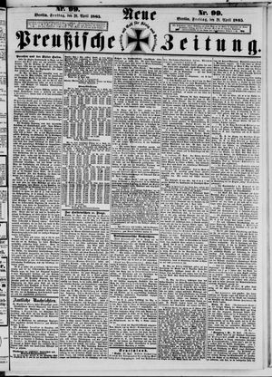 Neue preußische Zeitung vom 28.04.1865