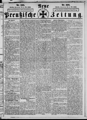 Neue preußische Zeitung vom 21.05.1865