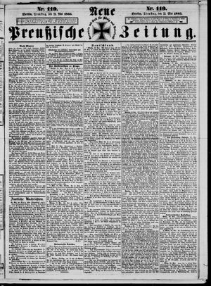 Neue preußische Zeitung vom 23.05.1865