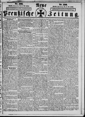 Neue preußische Zeitung vom 28.05.1865