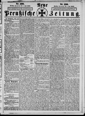 Neue preußische Zeitung vom 04.06.1865