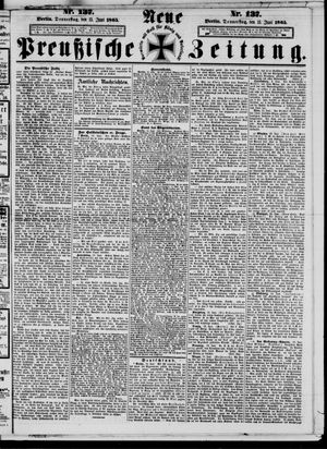 Neue preußische Zeitung vom 15.06.1865