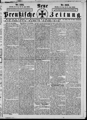 Neue preußische Zeitung vom 23.06.1865