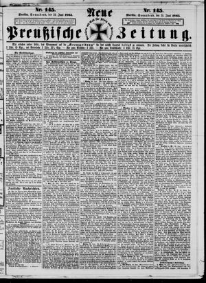 Neue preußische Zeitung vom 24.06.1865