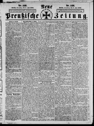 Neue preußische Zeitung vom 27.06.1865