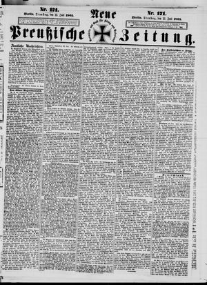Neue preußische Zeitung vom 25.07.1865