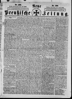 Neue preußische Zeitung vom 26.07.1865