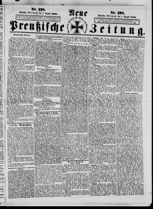 Neue preußische Zeitung vom 02.08.1865