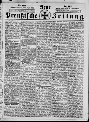 Neue preußische Zeitung vom 05.08.1865