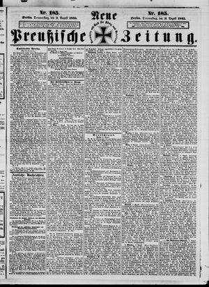 Neue preußische Zeitung vom 10.08.1865