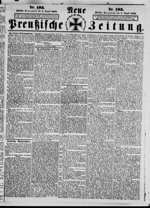 Neue preußische Zeitung vom 19.08.1865