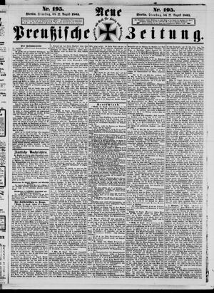 Neue preußische Zeitung vom 22.08.1865