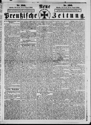 Neue preußische Zeitung vom 23.08.1865