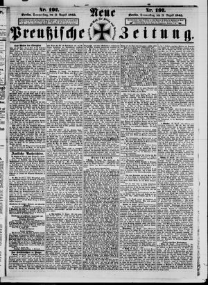 Neue preußische Zeitung vom 24.08.1865