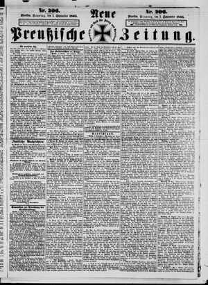 Neue preußische Zeitung vom 03.09.1865