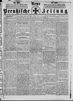 Neue preußische Zeitung vom 09.09.1865