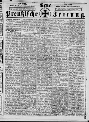Neue preußische Zeitung vom 12.09.1865