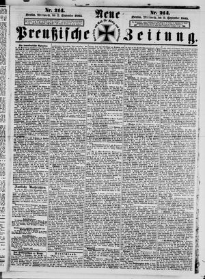 Neue preußische Zeitung vom 13.09.1865