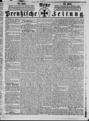 Neue preußische Zeitung vom 14.09.1865
