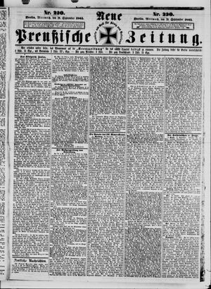 Neue preußische Zeitung vom 20.09.1865