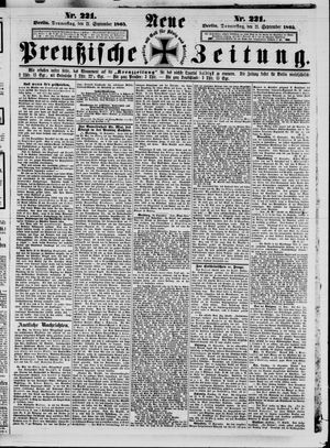 Neue preußische Zeitung vom 21.09.1865
