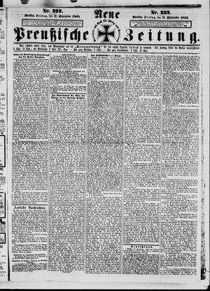 Neue preußische Zeitung vom 22.09.1865