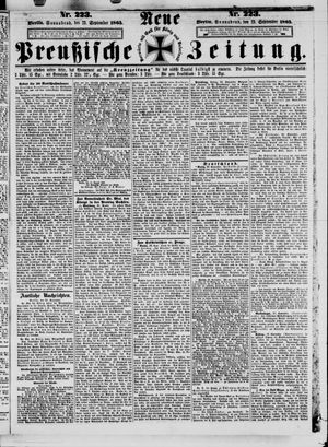Neue preußische Zeitung vom 23.09.1865
