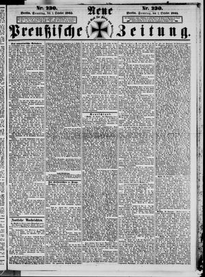 Neue preußische Zeitung vom 01.10.1865