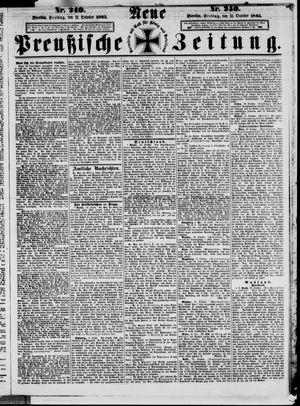 Neue preußische Zeitung vom 13.10.1865