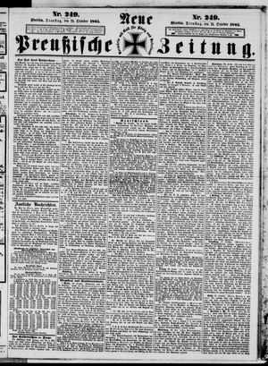 Neue preußische Zeitung vom 24.10.1865