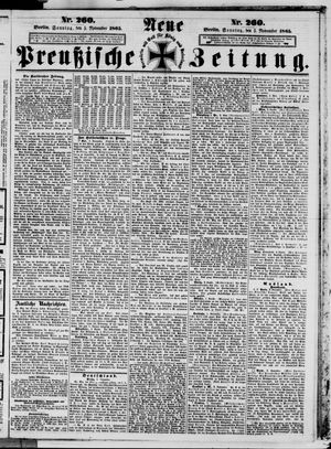 Neue preußische Zeitung vom 05.11.1865