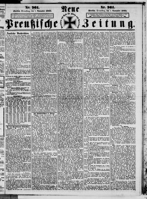 Neue preußische Zeitung vom 07.11.1865