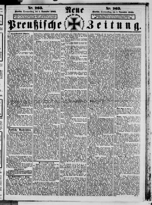 Neue preußische Zeitung vom 09.11.1865