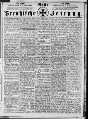 Neue preußische Zeitung on Nov 15, 1865