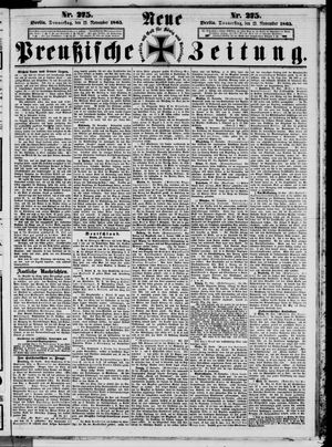 Neue preußische Zeitung vom 23.11.1865