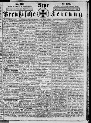 Neue preußische Zeitung vom 24.11.1865