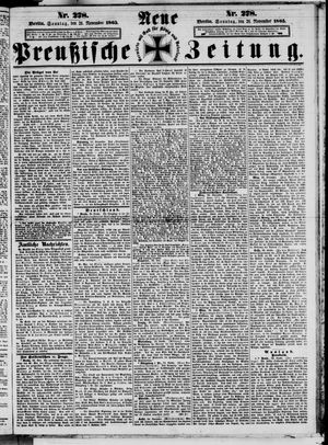 Neue preußische Zeitung vom 26.11.1865