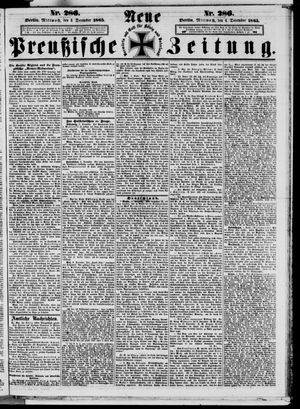 Neue preußische Zeitung vom 06.12.1865