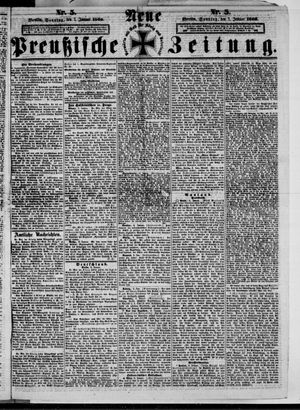 Neue preußische Zeitung vom 07.01.1866