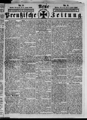 Neue preußische Zeitung vom 10.01.1866