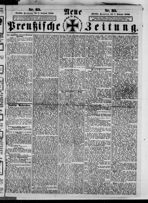 Neue preußische Zeitung vom 11.02.1866