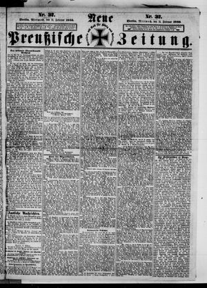 Neue preußische Zeitung vom 14.02.1866