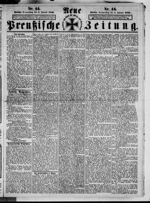Neue preußische Zeitung vom 22.02.1866