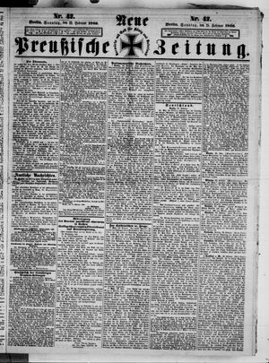 Neue preußische Zeitung vom 25.02.1866