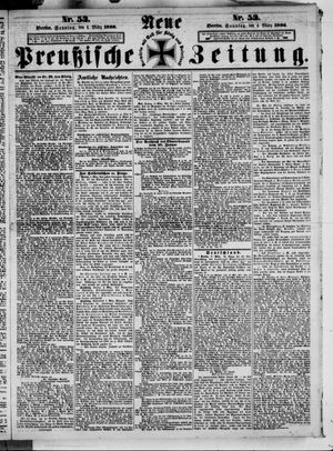 Neue preußische Zeitung vom 04.03.1866