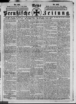Neue preußische Zeitung vom 17.03.1866