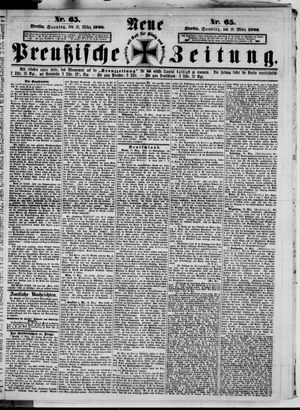 Neue preußische Zeitung vom 18.03.1866