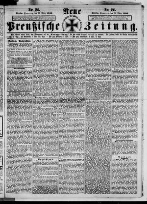 Neue preußische Zeitung vom 25.03.1866