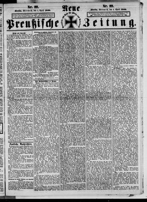 Neue preußische Zeitung vom 04.04.1866