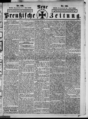 Neue preußische Zeitung vom 07.04.1866